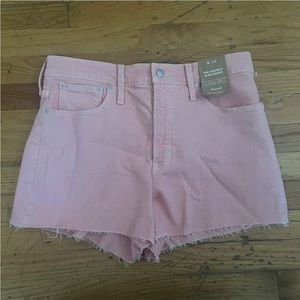 Madewell Pink Denim Shorts